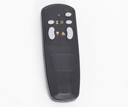 Alchemy Fireplaces 36” Wall Mounted Electric Fireplace – Black Glass, LED Flame, Remote & Timer