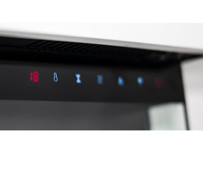 Alchemy Fireplaces 60" Wall Mounted Electric Fireplace with White MDF Mantel, Dual Heat & LED Flame Colours