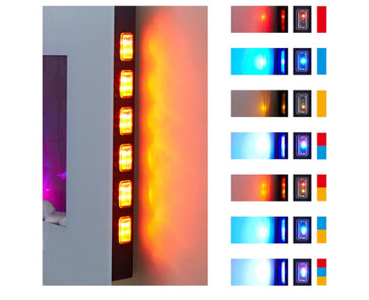 Alchemy Fireplaces 28.5" Wall Mounted Electric Fireplace – White Glass, 7 LED Flame Colours, Pebble & Log, Remote & Thermostat