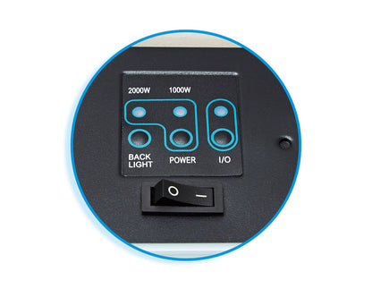 Alchemy Fireplaces 28.5" Wall Mounted Electric Fireplace – White Glass, 7 LED Flame Colours, Pebble & Log, Remote & Thermostat